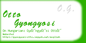 otto gyongyosi business card